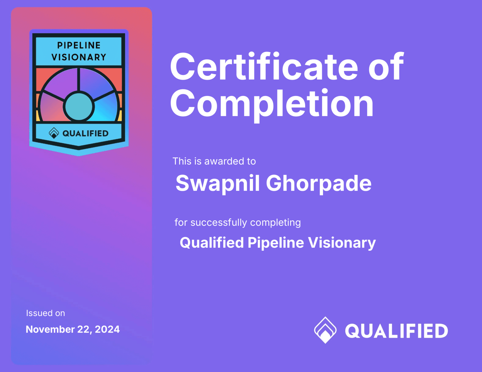 Click to view certificate